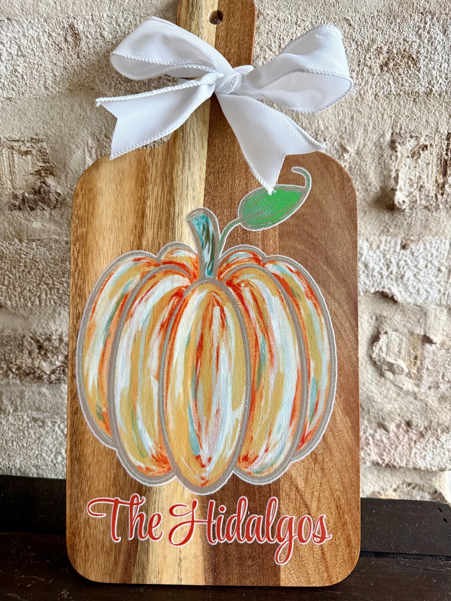 Decorative Board- Watercolor Pumpkin
