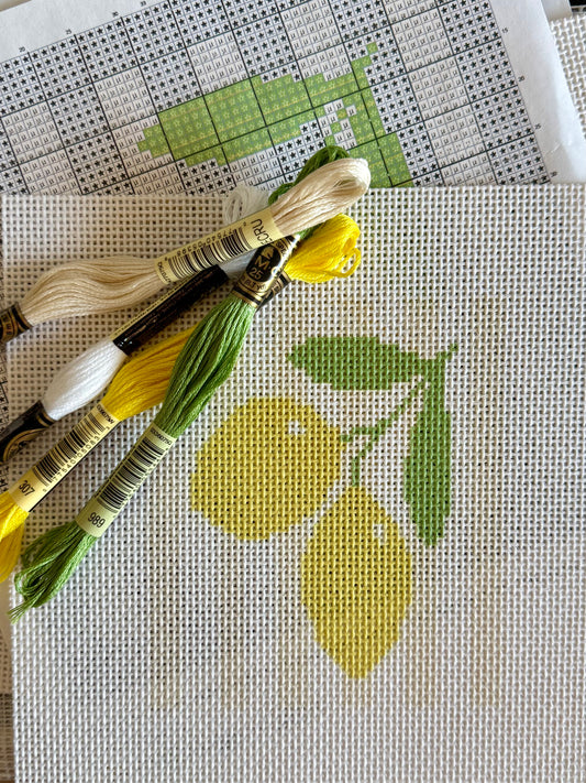 Needlepoint Kit- Lemons