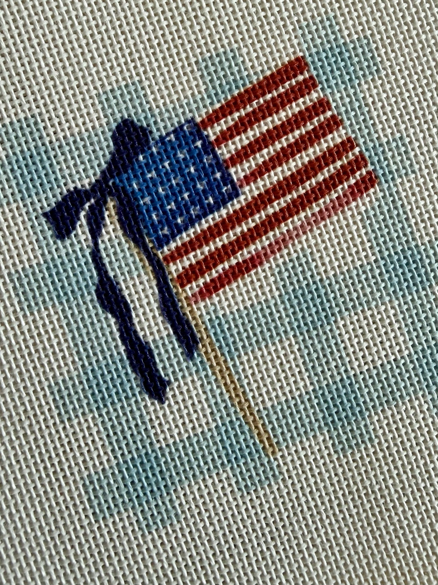 Needlepoint Kit- Patriotic flag