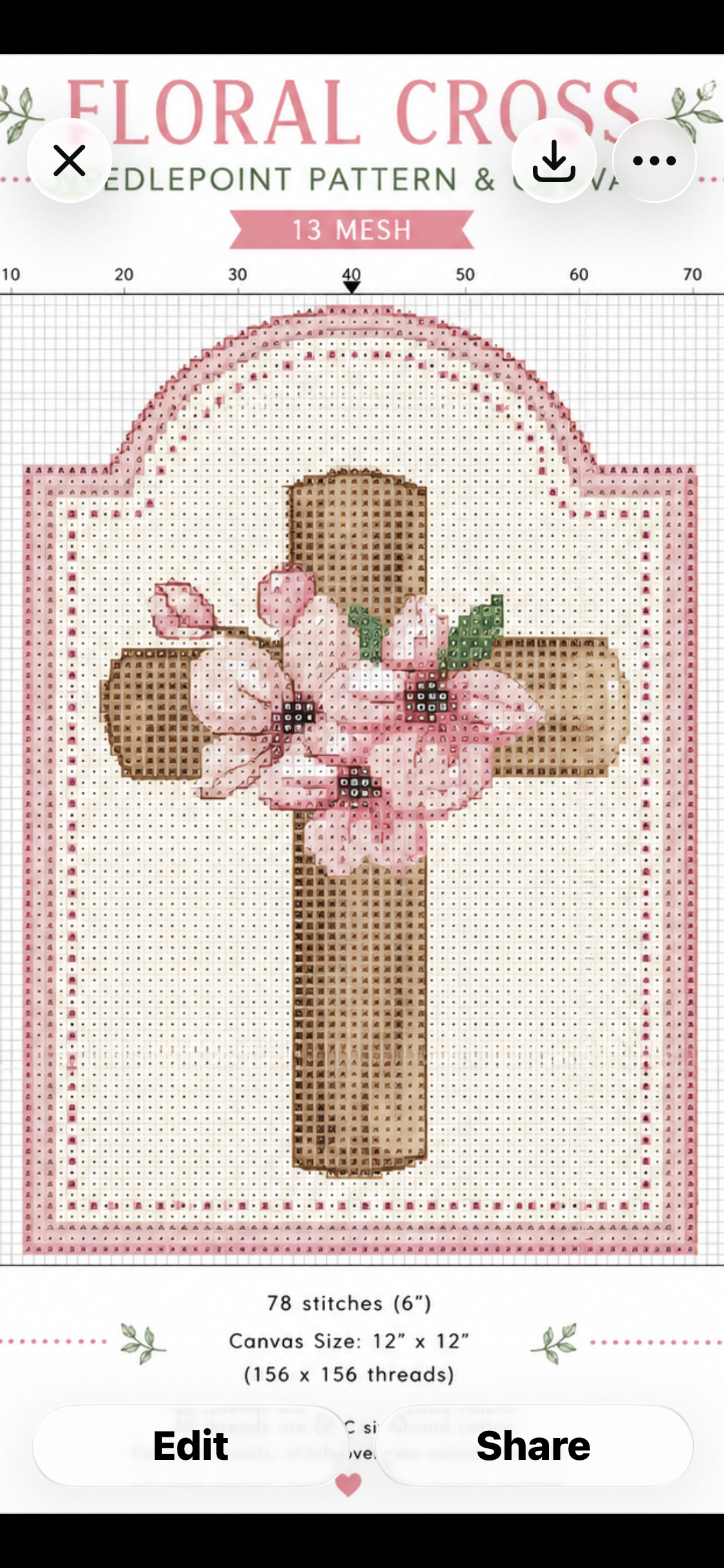 Needlepoint Kit - Cross