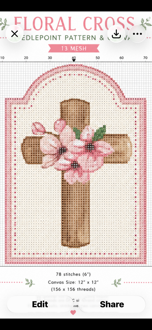 Needlepoint Kit - Cross