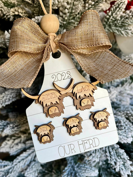 Family Herd Ornament