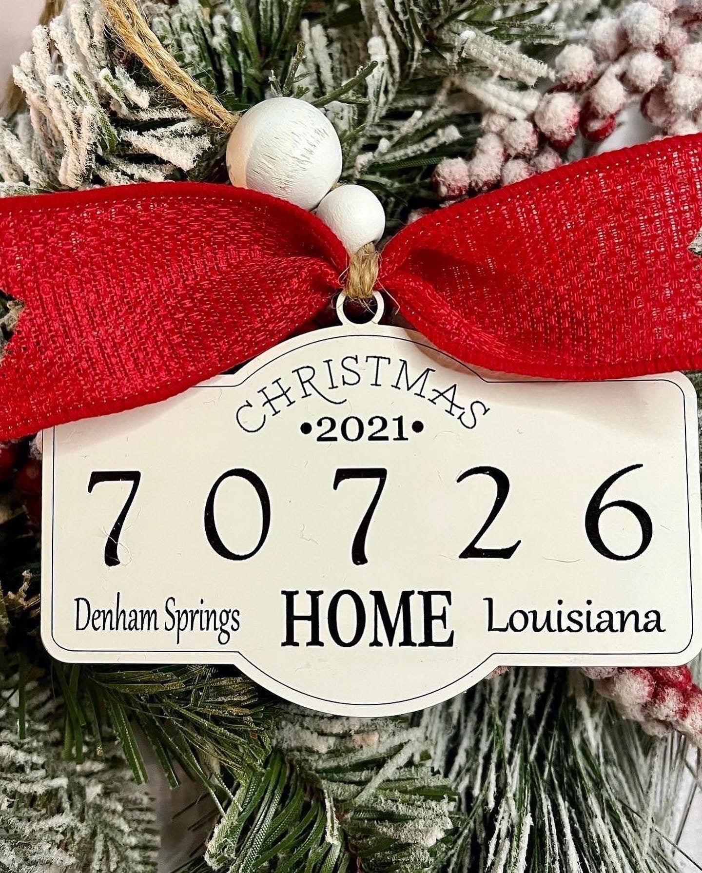 Zip Code Christmas Ornaments