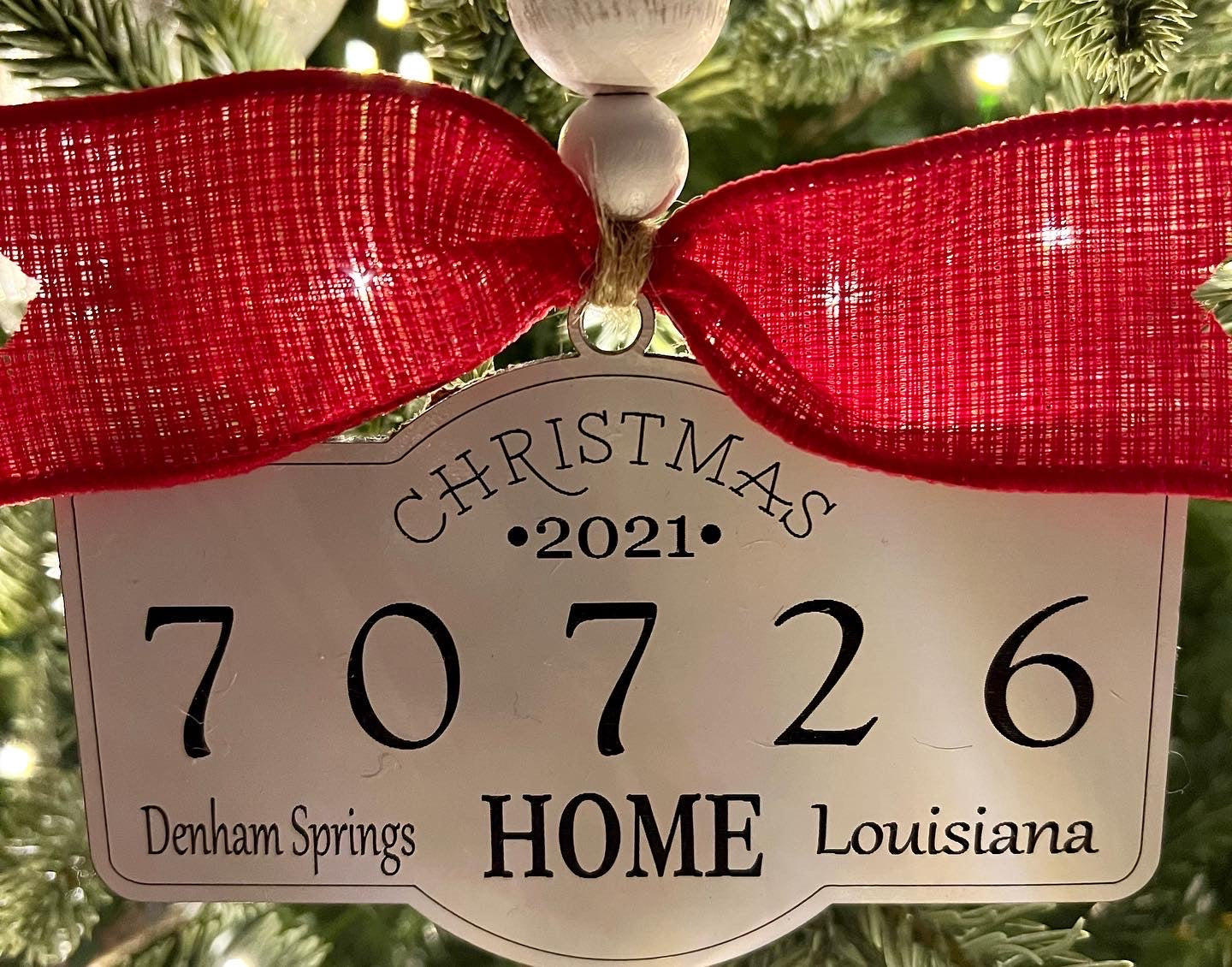 Zip Code Christmas Ornaments